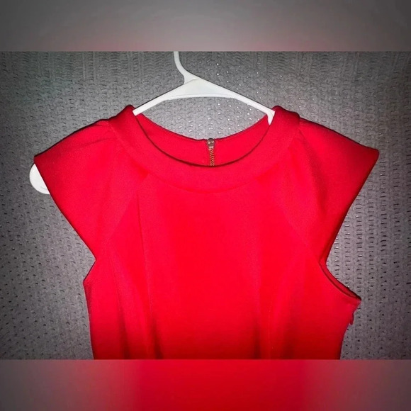 Ted Baker London Kipp Dress in Brick Red uk size 1 us 4 - Picture 5 of 14